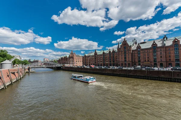 Hamburg Germania Giugno 2018 Magazzino Amburgo Speicherstadt Germania — Foto Stock