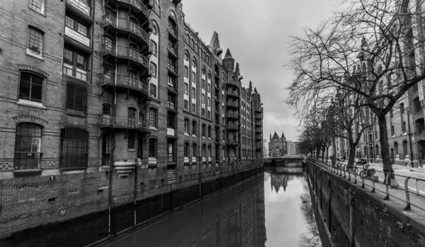 Hamburg Niemcy Grudnia 2017 Alte Speicher Stary Magazyn Flota Speicherstadt — Zdjęcie stockowe