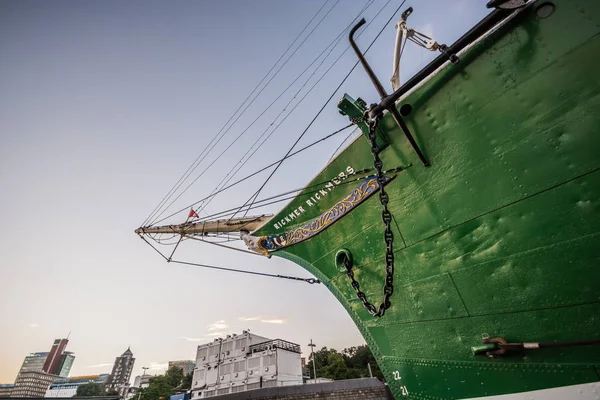 Hamburg Németország Július 2018 Port Hamburg Németországban Nagy Vitorlás Harbor — Stock Fotó