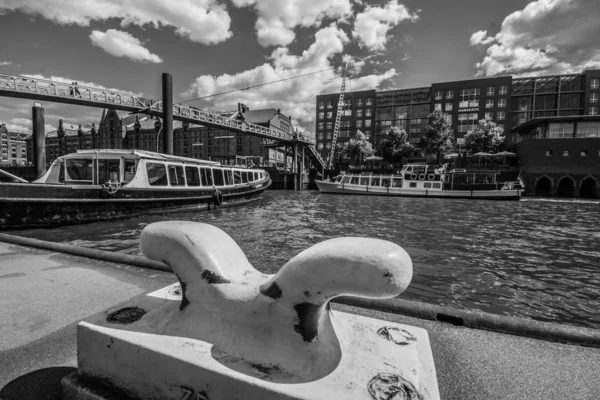 Hamburg Alemania Junio 2018 Distrito Almacenes Hamburgo Speicherstadt Alemania — Foto de Stock