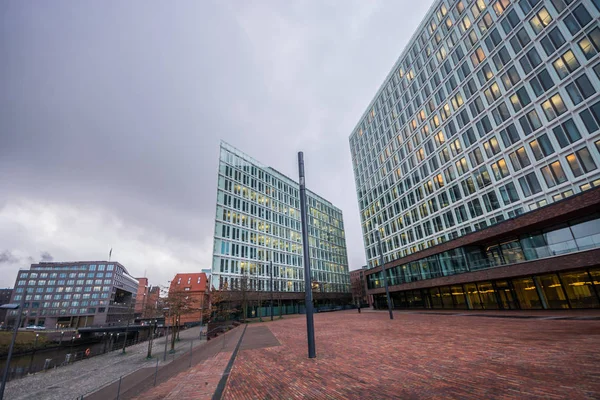 Hamburgo Alemania Diciembre 2017 Grandes Edificios Modernos Editorial Der Spiegel — Foto de Stock