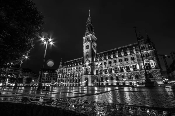 Hamburg Alemanha Julho 2018 Prefeitura Hamburgo Sede Governo Local Cidade — Fotografia de Stock