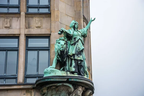 Famous Statue Hamburg Germany — Stock Photo, Image