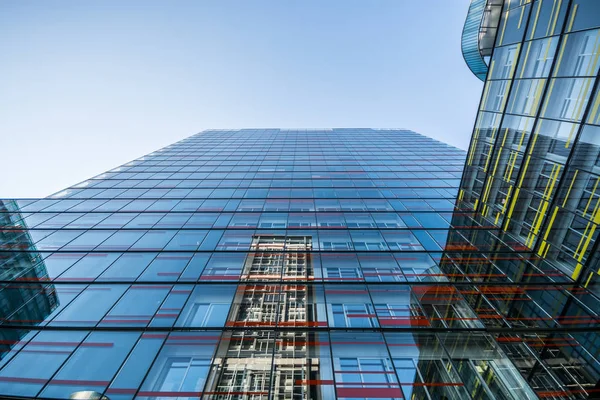 Гамбург Німеччина Липня 2018 Високі Сучасні Будівлі Гладкими Відображень Вікнах — стокове фото