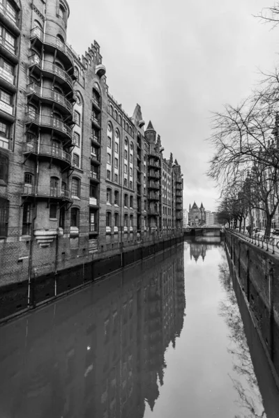 Hamburgo Alemania Diciembre 2017 Alte Speicher Antiguo Almacén Flota Speicherstadt — Foto de Stock