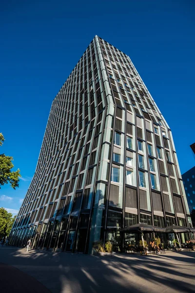 Hamburg, Almanya-Temmuz 03, 2018: Tanzende Tuerme (anlam dans kuleleri) Reeperbahn St Pauli gökdelen Hadi Teherani BRT Architects tarafından tasarlanan.