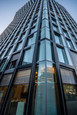 Hamburg, Almanya-Temmuz 03, 2018: Tanzende Tuerme (anlam dans kuleleri) Reeperbahn St Pauli gökdelen Hadi Teherani BRT Architects tarafından tasarlanan. 