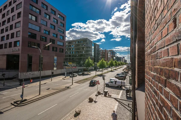 Hamburg Alemania Julio 2018 Distrito Almacenes Hamburgo Speicherstadt Alemania — Foto de Stock