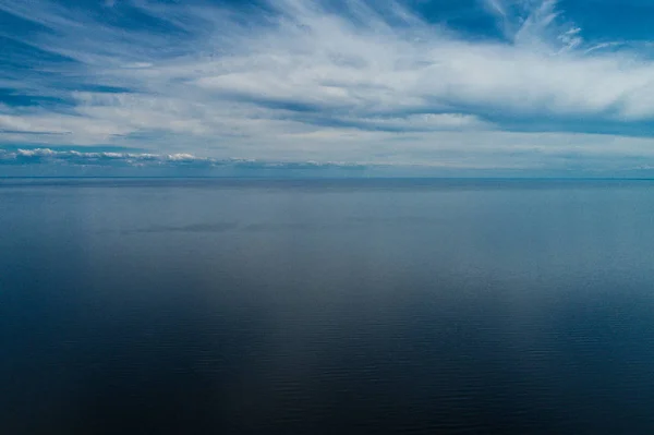 Luchtfoto Van Blue Lake Sandy Beach Coast Natuur Landschap — Stockfoto