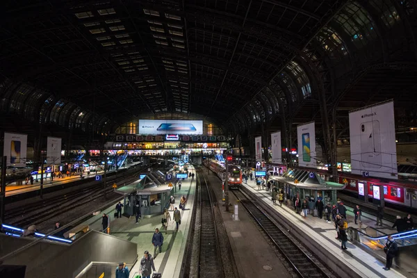 Hamburg Niemcy Grudnia 2017 Boże Narodzenie Hamburgu Niemczech Centralnej Stacji — Zdjęcie stockowe