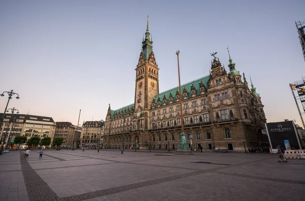 Hamburg Německo Červenec 2018 Hamburský Městský Sál Sídlem Místní Vlády — Stock fotografie