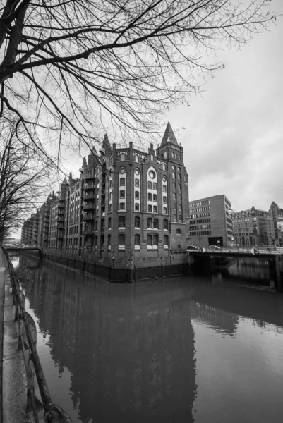 Hamburgo Alemania Diciembre 2017 Alte Speicher Antiguo Almacén Flota Speicherstadt — Foto de Stock