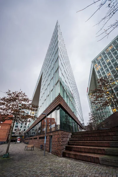 Hamburgo Alemania Diciembre 2017 Grandes Edificios Modernos Editorial Der Spiegel — Foto de Stock