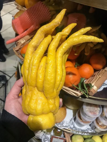Citron Buddha Hand Marknaden — Stockfoto