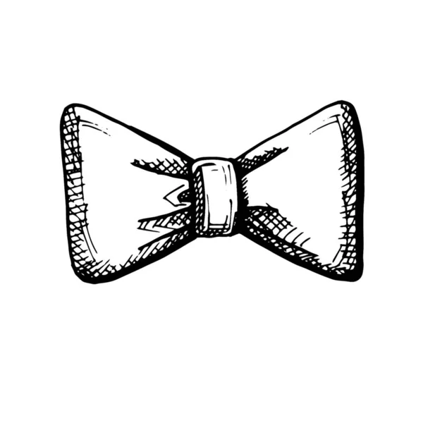 Sketch Bow White Background — Stock Photo, Image