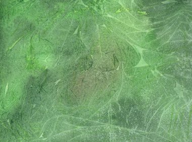 Suluboya çizilen çizgileri kullanarak yeşil soyut arka plan