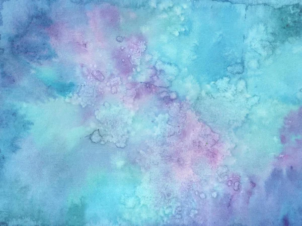 Abstract Blue Background Painted Watercolor — Stock Photo, Image