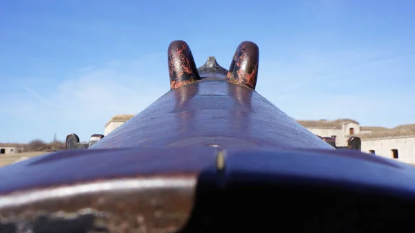 Cannon in Komarom fortress Hungary — Stock Photo, Image