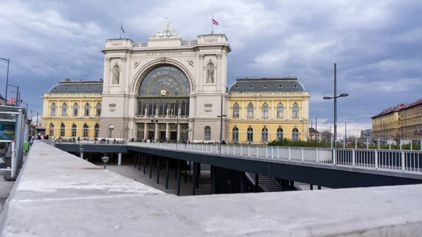Budapest, Hungary 03 15 2019 .Keleti Train Station is Budapest 's busiest railway station — стоковое фото