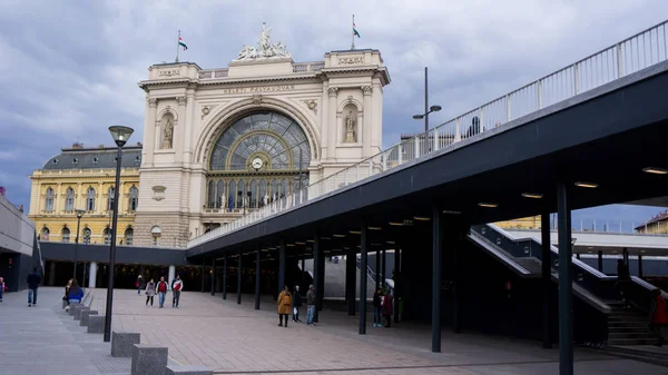 Budapest, Hungary 03 15 2019 .Keleti Train Station is Budapest 's busiest railway station — стоковое фото