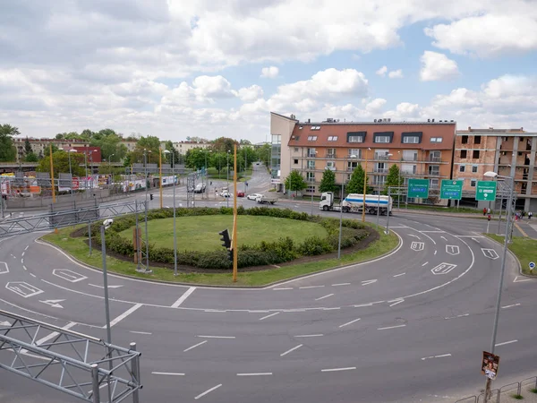 Gyor Hungary 05 07 2019 Gyor'da çok şeritli bir kavşaktır