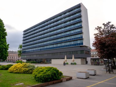 Gyor Macaristan 05 07 2019 Gyor hükümet binası, 1971 yılında inşa