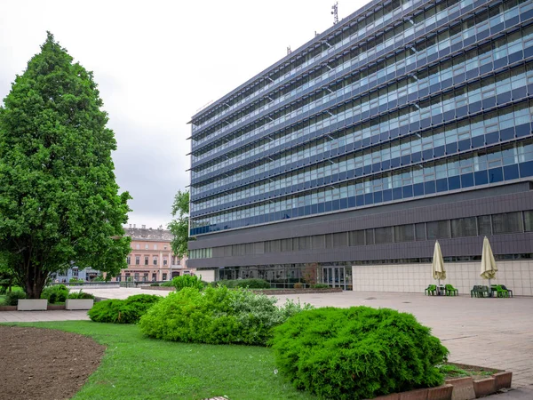 Gyor Macaristan 05 07 2019 Gyor hükümet binası, 1971 yılında inşa — Stok fotoğraf