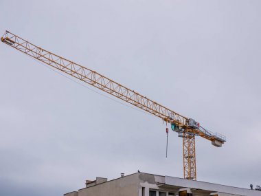 Gyor Hungary 12 05 2019 çalışırken bir liebherr vinç