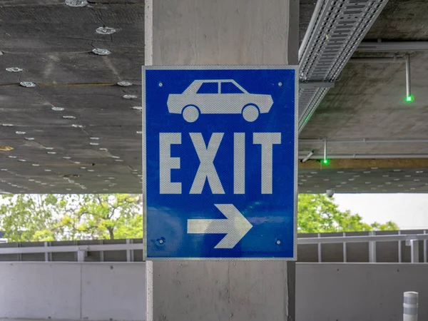 exit table in a parking house