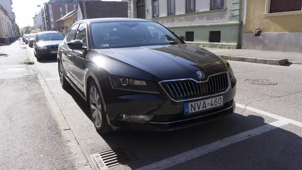 Debrecen Macaristan 04 19 19 2019 Delarecen 'deki muhteşem bir otopark.