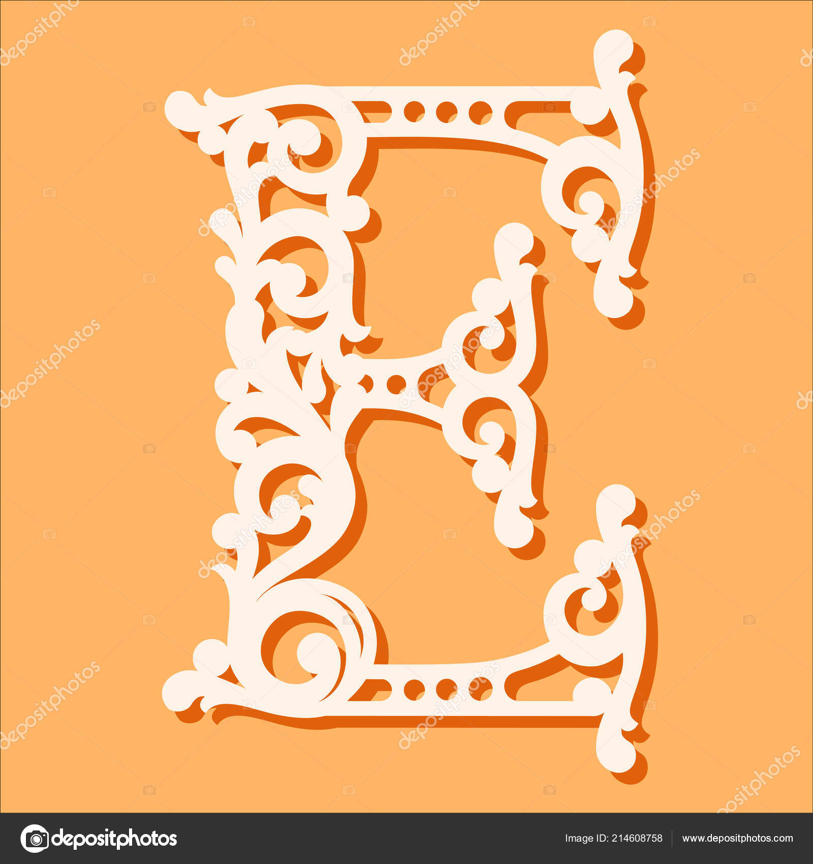 Laser Cut Template Initial Monogram Letters Fancy Floral Alphabet In Fancy Alphabet Letter Templates