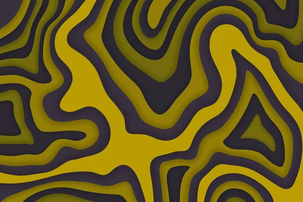 Papercut Multi Couches Texture Couleur Fond Vectoriel Conception Concept Topographie — Image vectorielle