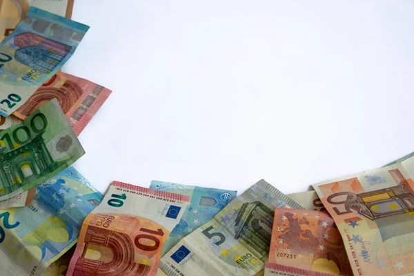 Marco de los billetes en euros —  Fotos de Stock