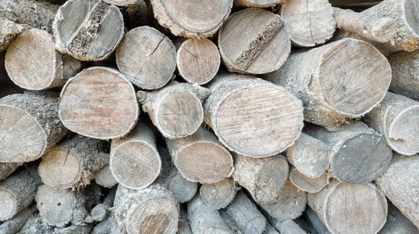 Foto abstracta de un montón de registros de madera natural Fondo — Foto de Stock
