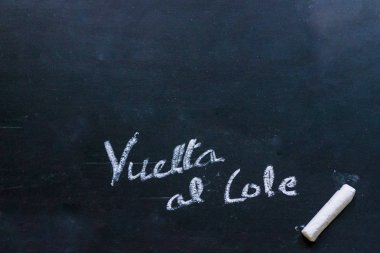 tebeşir ile boş kayrak, üst görünüm