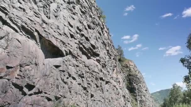 Järnvägen Den Kusten Lake Baikal — Stockvideo