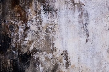 Yaşlı bir eski ahşap duvar boyası kırık.