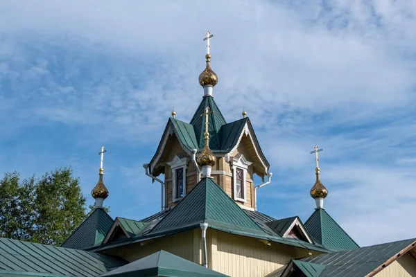 Slyudyanka Irkutsk Ryssland Augusti 2018 Bild Den Ortodoxa Kyrkan Nicholas — Stockfoto