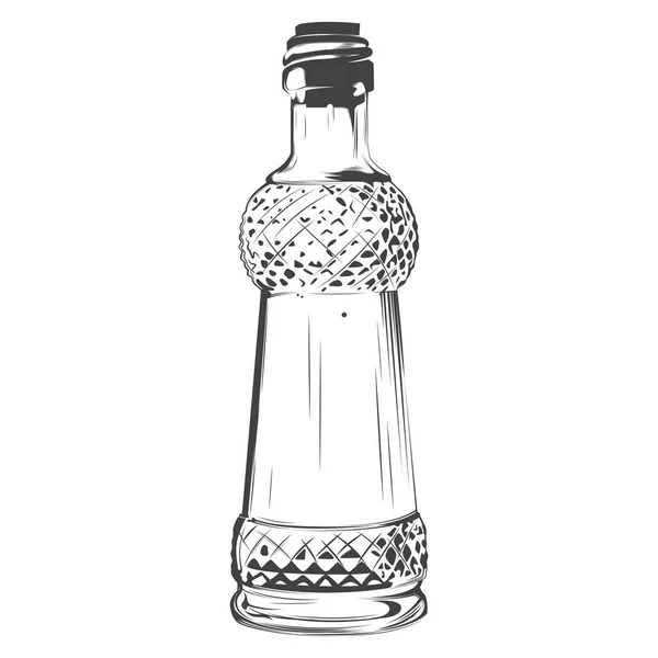 cam şişe çizim siyah beyaz