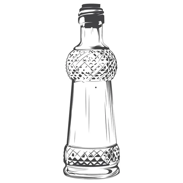 cam şişe çizim siyah beyaz