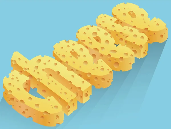 peynir kelime logo font illüstrasyon