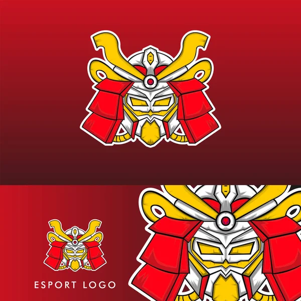 Roboter Kopf Esport Maskottchen Logo Premium Vector — Stockvektor