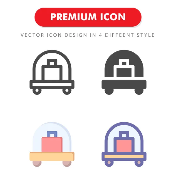 Gepäcksymbolpaket Isoliert Auf Weißem Hintergrund Für Ihr Websitedesign Logo App — Stockvektor