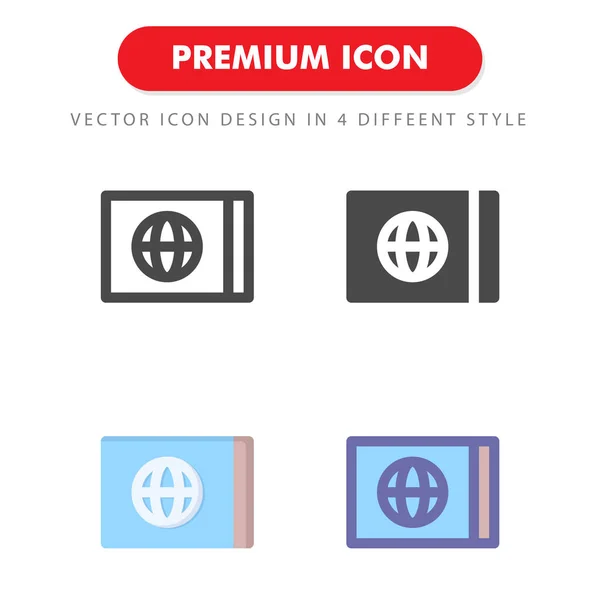 Ticket Icon Pack Isoliert Auf Weißem Hintergrund Für Ihr Websitedesign — Stockvektor