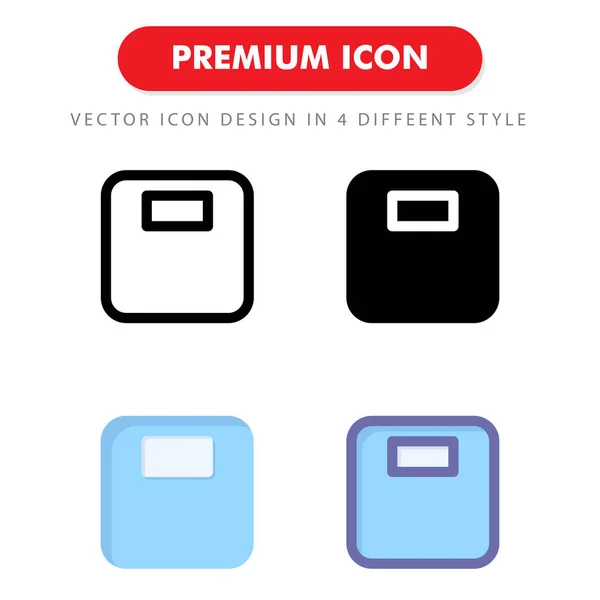 Gewichtswaage Icon Pack Isoliert Auf Weißem Hintergrund Für Ihr Websitedesign — Stockvektor