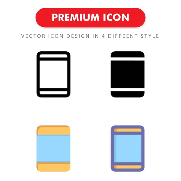 Tablet Icon Pack Isoliert Auf Weißem Hintergrund Für Ihr Websitedesign — Stockvektor