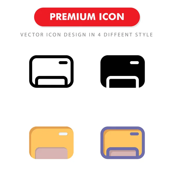 Klimaanlage Icon Pack Isoliert Auf Weißem Hintergrund Für Ihr Websitedesign — Stockvektor