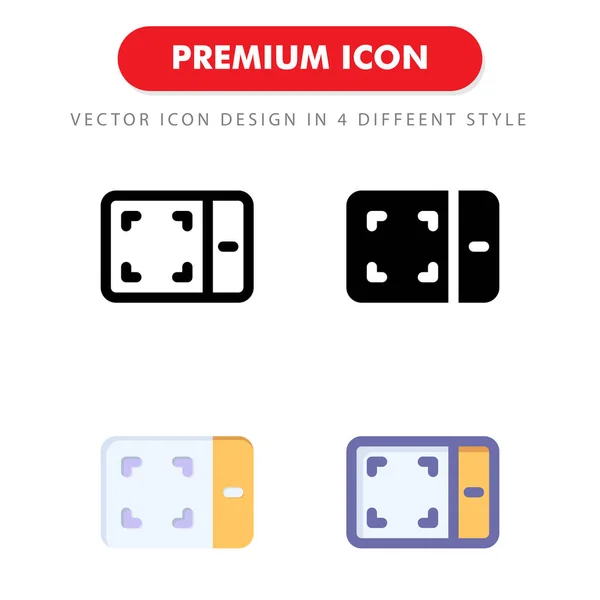 Dibujo Tableta Icono Paquete Aislado Sobre Fondo Blanco Para Diseño — Vector de stock