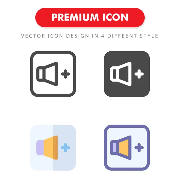 Lautstärke Icon Pack Isoliert Auf Weißem Hintergrund Für Ihr Websitedesign — Stockvektor