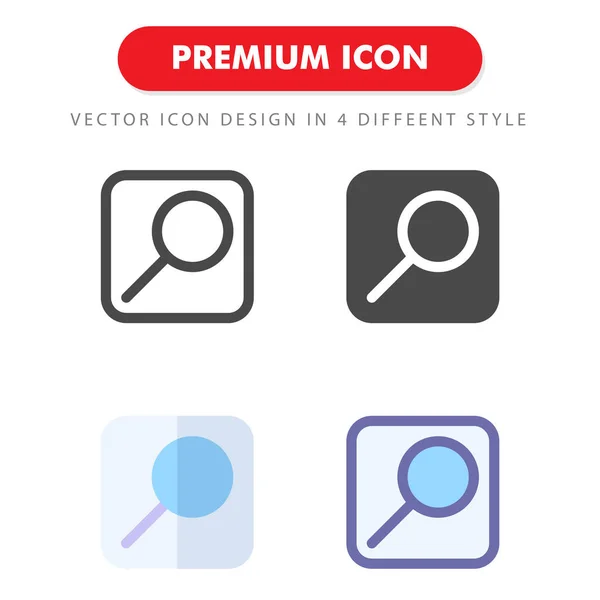 Sök Ikon Pack Isolerad Vit Bakgrund För Din Webbplats Design — Stock vektor